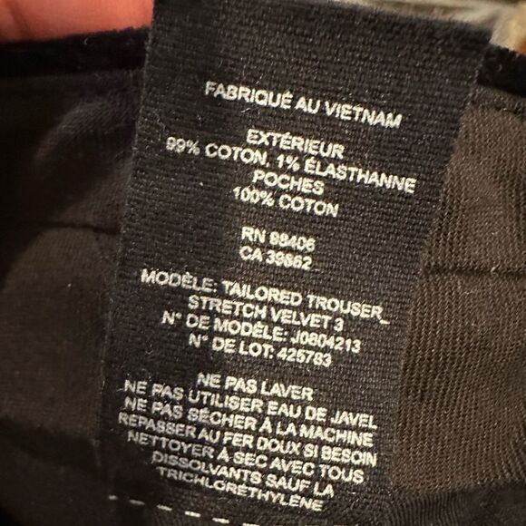 Theory tailored trouser velvet black - Picture 5 of 6